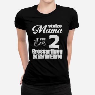 Stolze Mama Von Grossartigen Kindern Frauen T-Shirt - Seseable