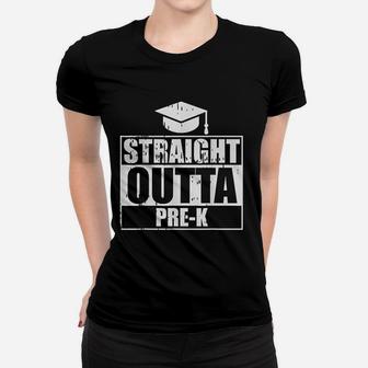 Straight Outta Pre K Class Toilet Paper Funny Ladies Tee - Seseable