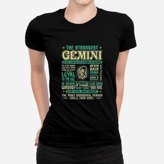 Strongest Gemini Loyal Can Read Your Mind Zodiac Ladies Tee - Seseable