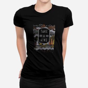 Take A Hike Outdoor Nature Hiking Camping Ladies Tee - Seseable