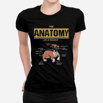The Anatomy Of A Boxer Funny Puppy Dog Ladies Tee - Seseable