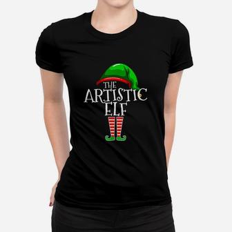 The Artistic Elf Group Matching Family Christmas Ladies Tee - Seseable