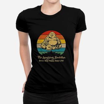 The Laughing Buddha Smiling Vintage Ladies Tee - Seseable