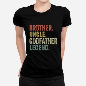 Uncle Godfather Gifts From Godchild Nephew Niece Vintage Ladies Tee - Seseable