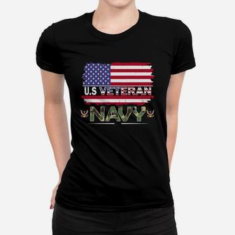 Us Veteran Navy Ladies Tee - Seseable