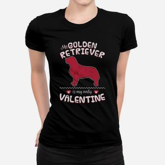 Valentine For Golden Retriever Dad Or Mom Ladies Tee - Seseable