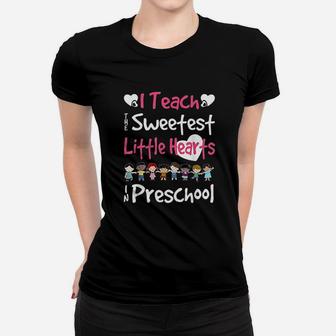 Valentines Day Preschool Teacher For Teachers In Love Gift Ladies Tee - Seseable