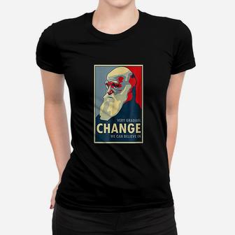Very Gradual Change We Can Believe In Darwin Women T-shirt - Seseable