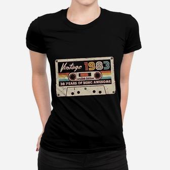 Vintage 1983 Retro Cassette Made In 1983 Ladies Tee - Seseable