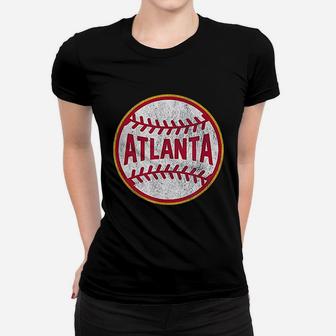 Vintage Atlanta Baseball Ladies Tee - Seseable