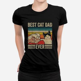 Vintage Best Cat Dad Ladies Tee - Seseable