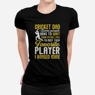 Vintage Cricket Dad, My Favorite Cricket Player Calls Me Son Funny Ladies Tee - Seseable