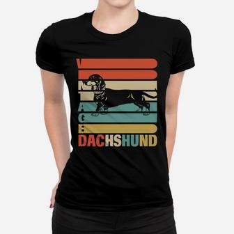 Vintage Dachshund Dog For Who Love Dachshund Ladies Tee - Seseable