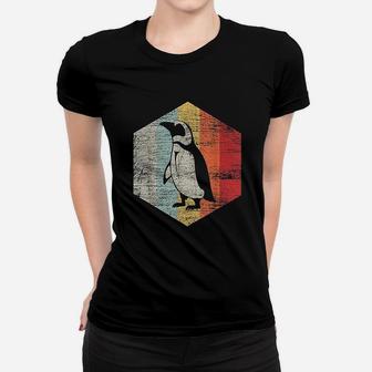 Vintage Earth Day Gifts Retro Penguin Ladies Tee - Seseable