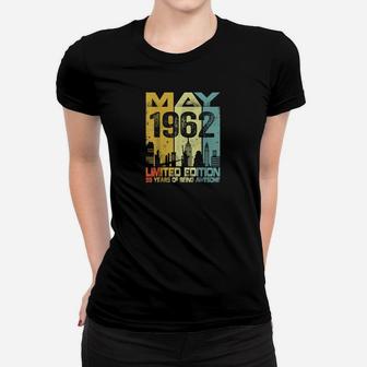 Vintage Mai 1962 Frauen Tshirt, Lustiges 59. Geburtstags-Outfit - Seseable