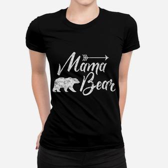 Vintage Mama Bear Cute Camping For Women Ladies Tee - Seseable