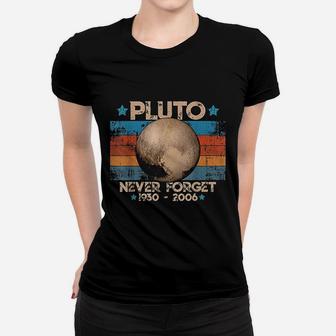 Vintage Never Forget Pluto Ladies Tee - Seseable