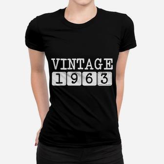 Vintage Retro 1963 59th Birthday 59 Years Old Gift Ladies Tee - Seseable