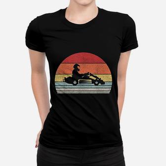Vintage Retro Go Kart Driver Racing Gift Go Karting Ladies Tee - Seseable
