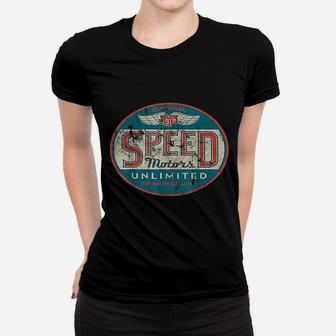 Vintage Speed Motor Ladies Tee - Seseable