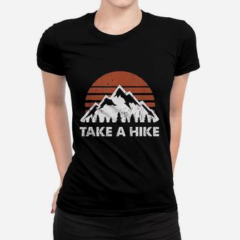 Vintage Take A Hike Outdoors Nature Hiking Lover Ladies Tee - Seseable