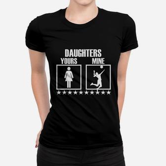 Volleyball Mom And Dad Gift For Volleyball Parent Ladies Tee - Seseable