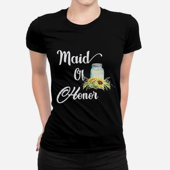 Wedding Matching Bridal Party Maid Of Honor Ladies Tee - Seseable