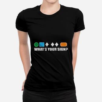 What Is Your Sign Skiing Difficulty Ski Skier Women T-shirt - Seseable