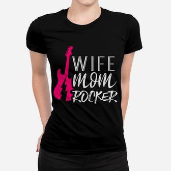 Wife Mom Rocker Amazing All Around Mother Mommy Ladies Tee - Seseable