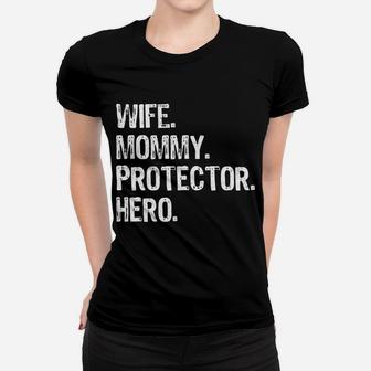 Wife Mommy Protector Hero Ladies Tee - Seseable