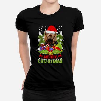 Yorkshire Terrier Christmas Dog Lover Gift Ladies Tee - Seseable