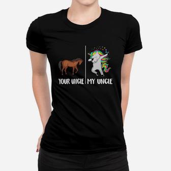 Your Uncle My Uncle Unicorn T-shirt Funny Dabbing Cute Dab Ladies Tee - Seseable