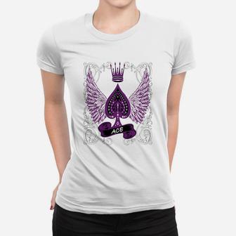 Ace Ornate Lgbt Asexual Pride T-shirts Ladies Tee - Seseable