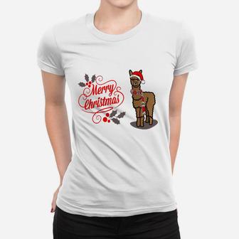 Alpaka Christmas Edition Frauen T-Shirt - Seseable