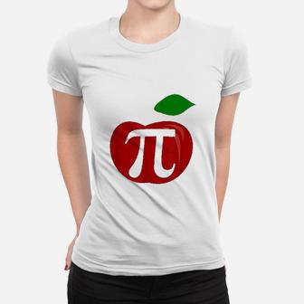 Apple Pie Lover Funny Pi Day Math Teacher Ladies Tee - Seseable