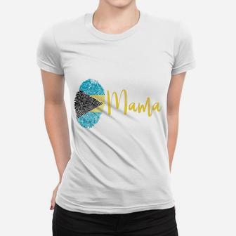 Bahamian Mama Gift For Mom From The Bahamas Ladies Tee - Seseable