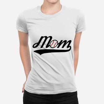 Baseball Mom Team Mother Mama Ladies Tee - Seseable
