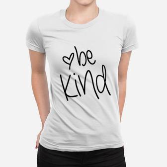 Be Kind Women Cute Graphic Blessed Funny Inspirational Teacher Fall Ladies Tee - Seseable