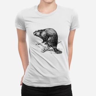 Beaver Biber Nagetier Rodents Wood Water4 - Mens Premium T-shirt Ladies Tee - Seseable