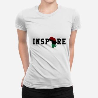 Black History Culture Inspire Empower Love Lead Influence Ladies Tee - Seseable