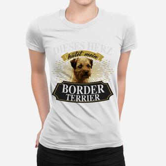 Border Terrier Liebhaber Frauen Tshirt: Dieser Kerl liebt seinen Hund - Seseable