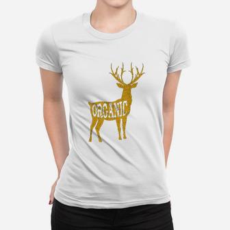 Bow Hunting Gear Vintage Organic Deer Outdoors Archery Gift Ladies Tee - Seseable