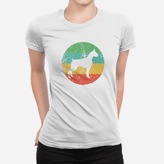 Boxer Shirt Vintage Retro Boxer Dog Ladies Tee | Seseable UK