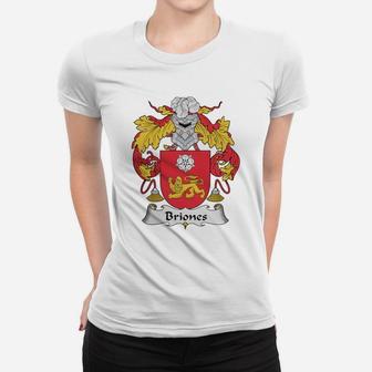 Briones Family Crest Spanish Family Crests Ladies Tee | Seseable UK