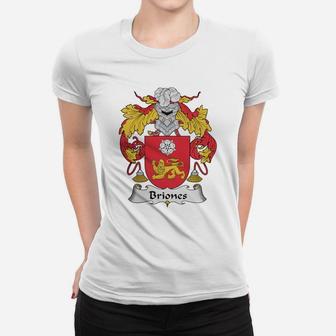 Briones Family Crest Spanish Family Crests Ladies Tee - Seseable