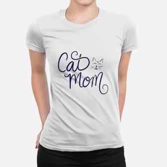 Cat Mom Art Crazy Cat Lady Gifts Fun Ladies Tee - Seseable