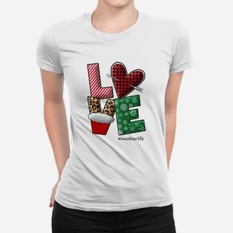 Christmas Love Mother Life Color Gifts For Mom Ladies Tee - Seseable