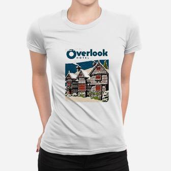 Come Visit The Overlook Hotel Vintage Travel Ladies Tee - Seseable