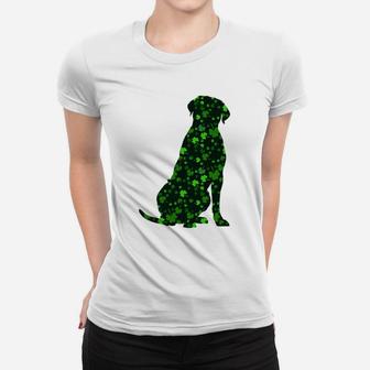 Cute Shamrock Cane Corso Mom Dad Gift St Patricks Day Awesome Dog Lovers Gift Ladies Tee - Seseable