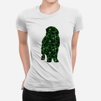 Cute Shamrock Newfoundland Mom Dad Gift St Patricks Day Awesome Dog Lovers Gift Ladies Tee - Seseable